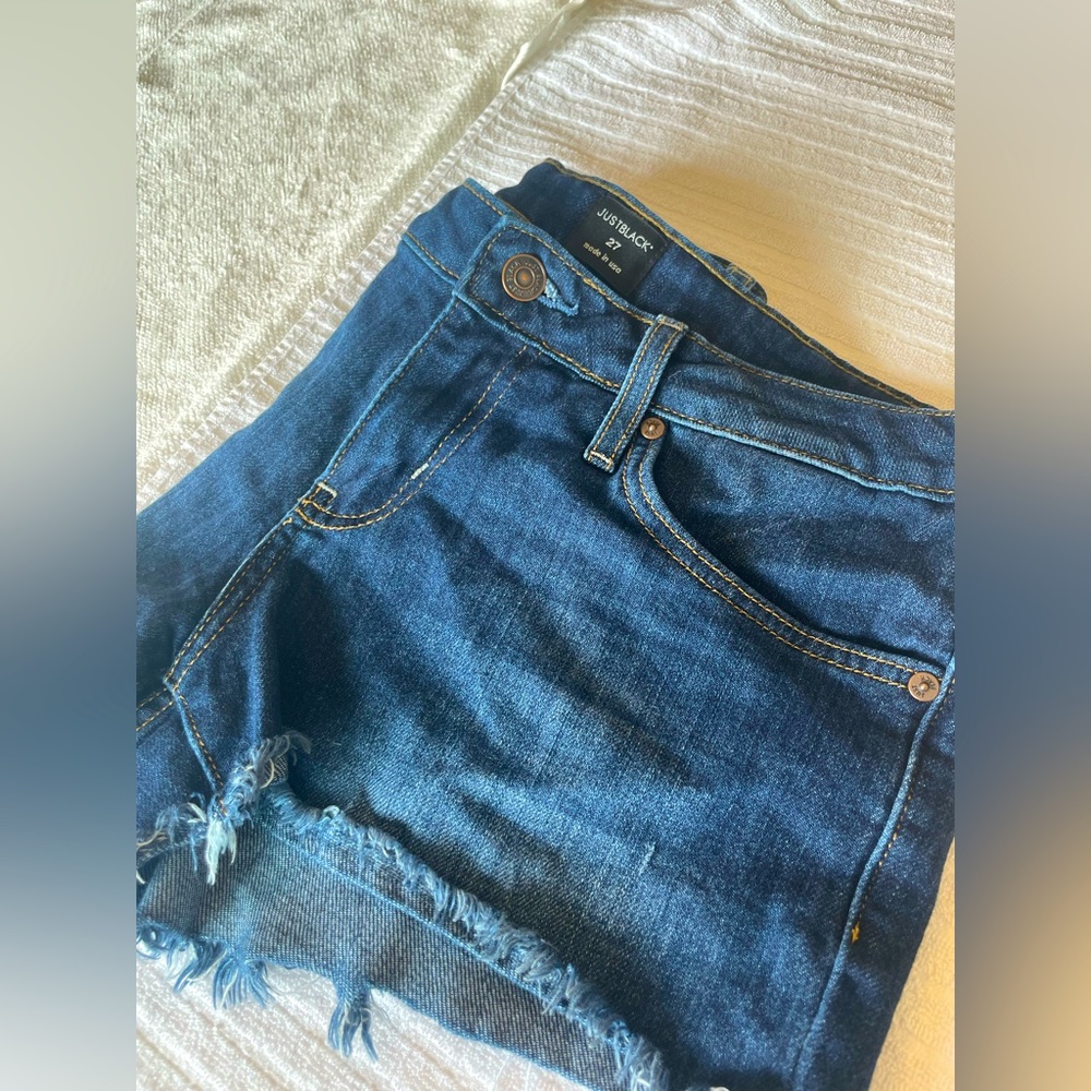 Just black Jean shorts size 27